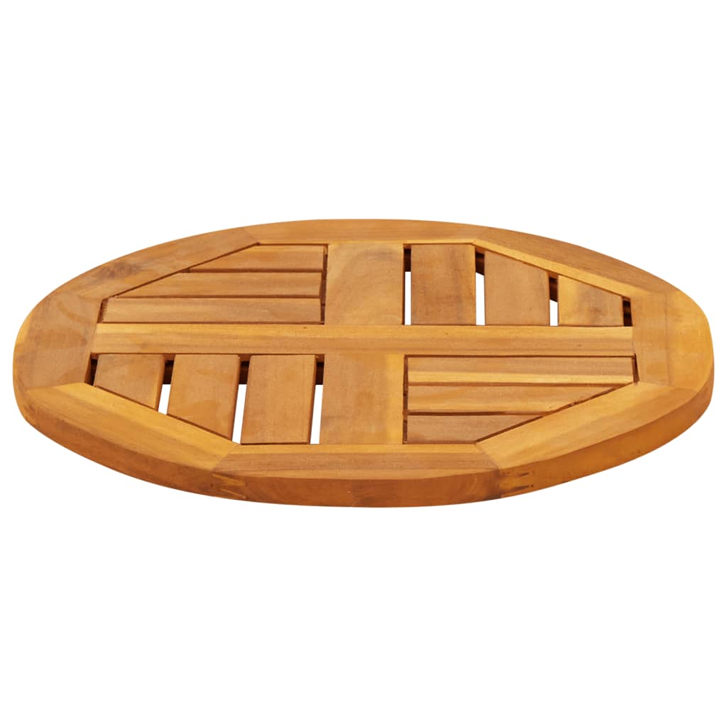 Tömör akácfa kerek asztallap Ø40x2 cm 5