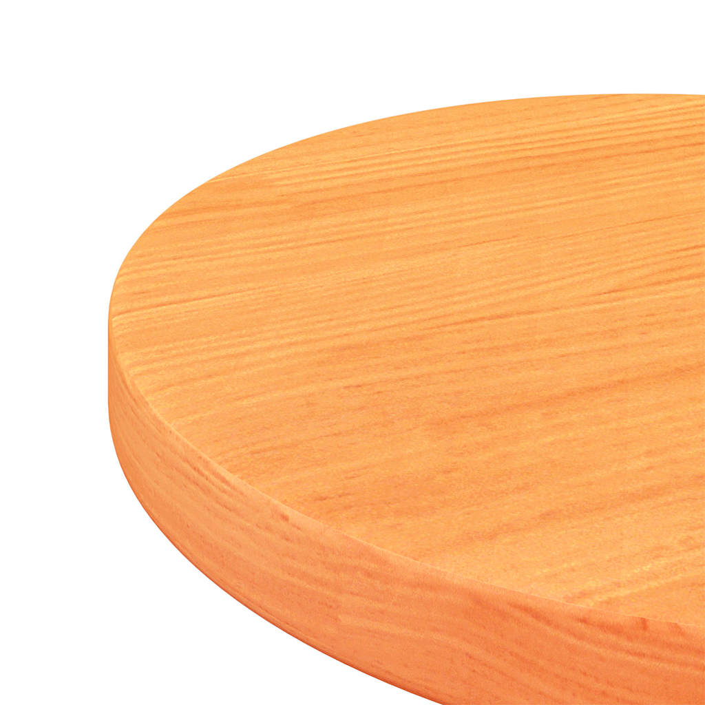 Viaszbarna tömör fenyőfa kerek asztallap Ø30 x 2,5 cm 6