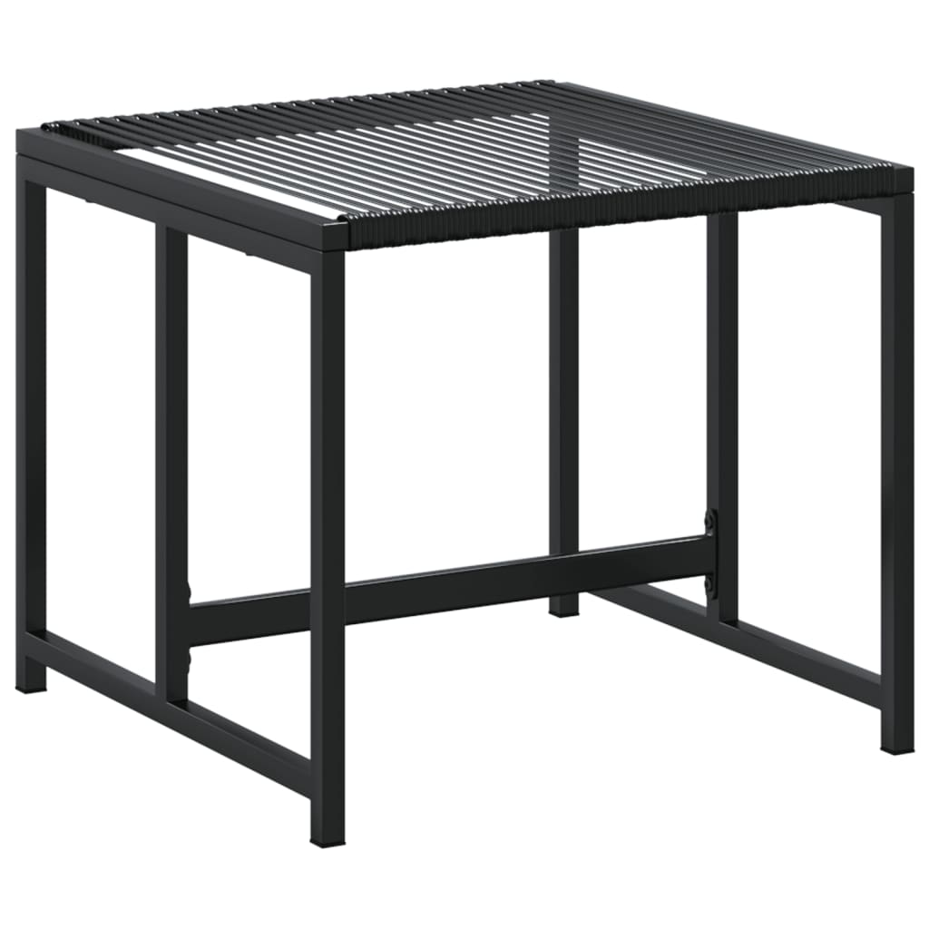 4 db fekete polyrattan kerti ülőke 7