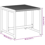 4 db fekete polyrattan kerti ülőke 9