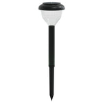4 db meleg fehér és RGB napelemes ösvény lámpa tüskével 4
