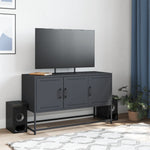 Antracitszürke acél TV-szekrény 100,5x39x60,5 cm 3