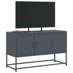 Antracitszürke acél TV-szekrény 100,5x39x60,5 cm 4