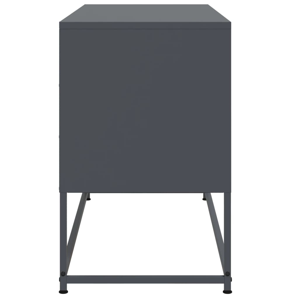 Antracitszürke acél TV-szekrény 100,5x39x60,5 cm 7