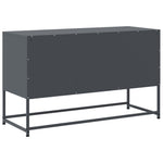 Antracitszürke acél TV-szekrény 100,5x39x60,5 cm 8