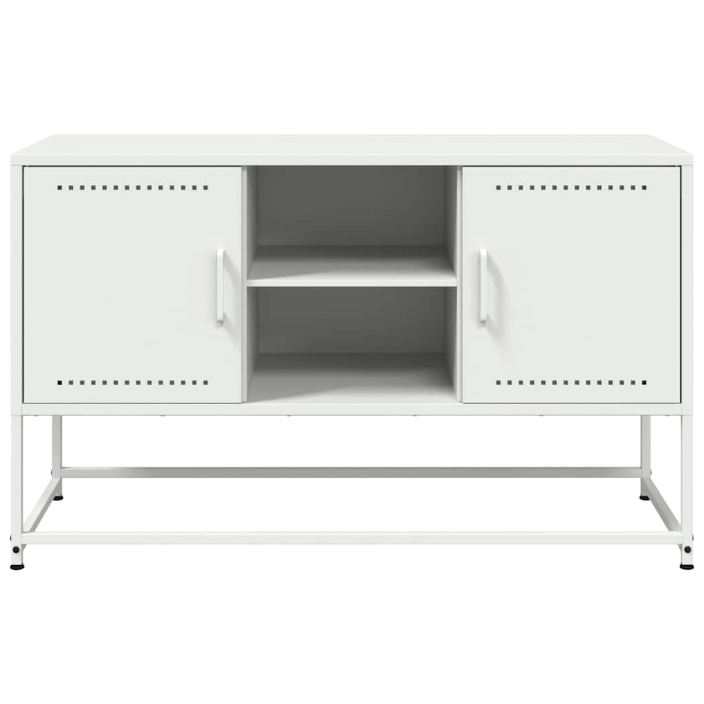 Fehér acél TV-szekrény 100,5x39x60,5 cm 6