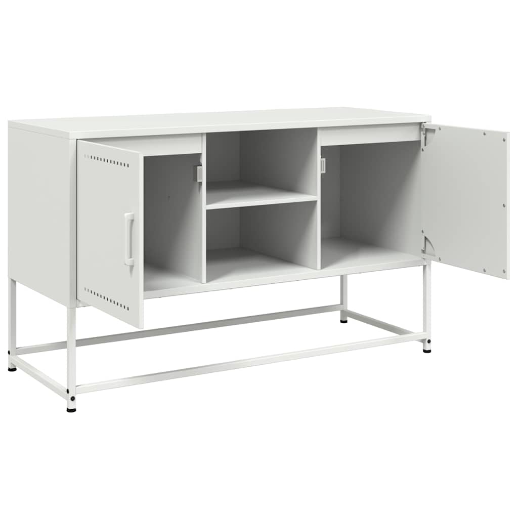 Fehér acél TV-szekrény 100,5x39x60,5 cm 9