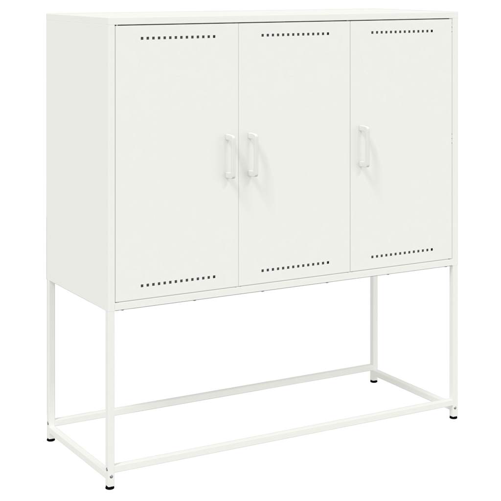 Fehér acél magasszekrény 100,5 x 39 x 107 cm 2