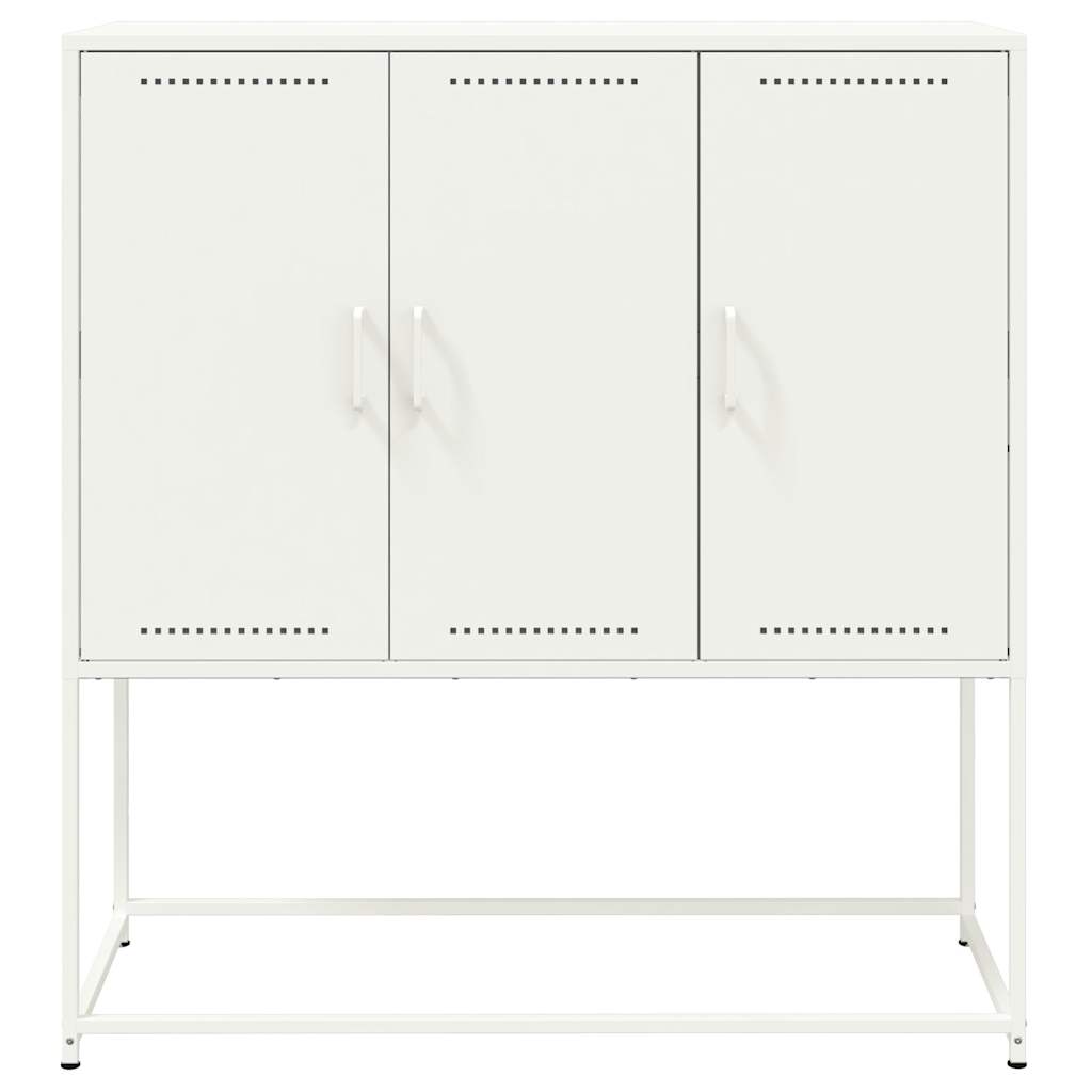 Fehér acél magasszekrény 100,5 x 39 x 107 cm 6