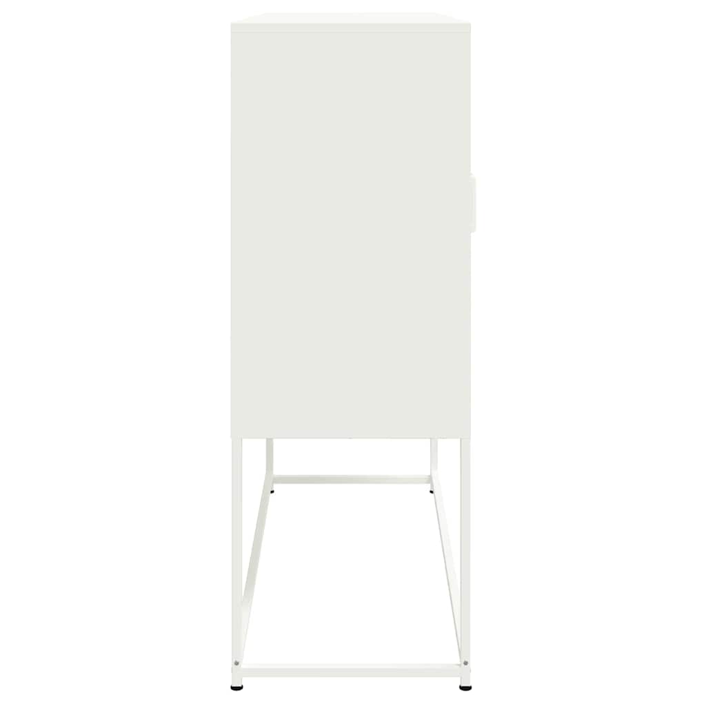 Fehér acél magasszekrény 100,5 x 39 x 107 cm 7
