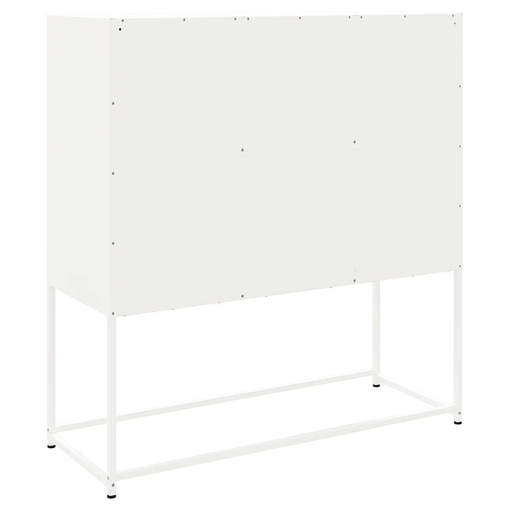 Fehér acél magasszekrény 100,5 x 39 x 107 cm 8