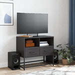 Fekete acél TV-szekrény 68 x 39 x 60,5 cm 3