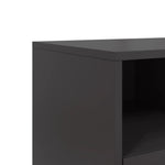 Fekete acél TV-szekrény 68 x 39 x 60,5 cm 10