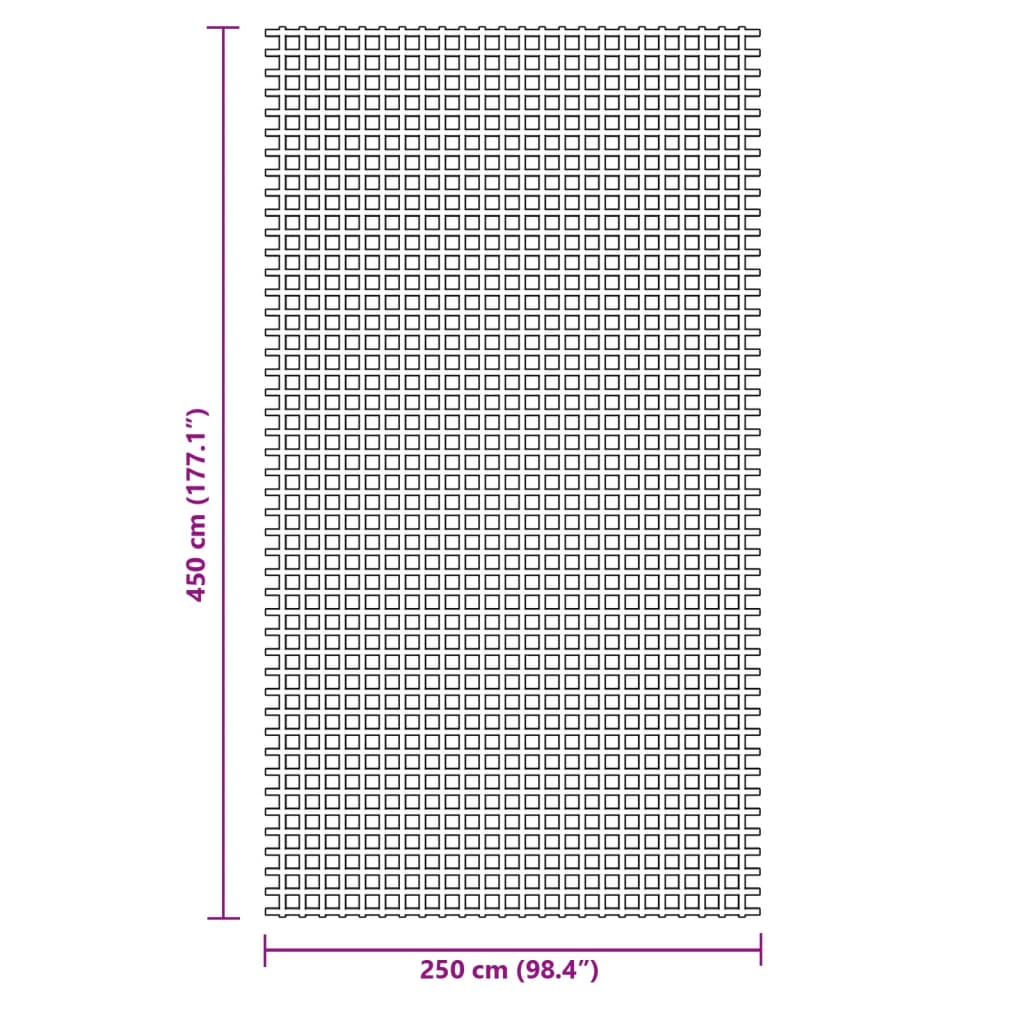 Antracitszürke sátorszőnyeg 4,5x2,5 m 7