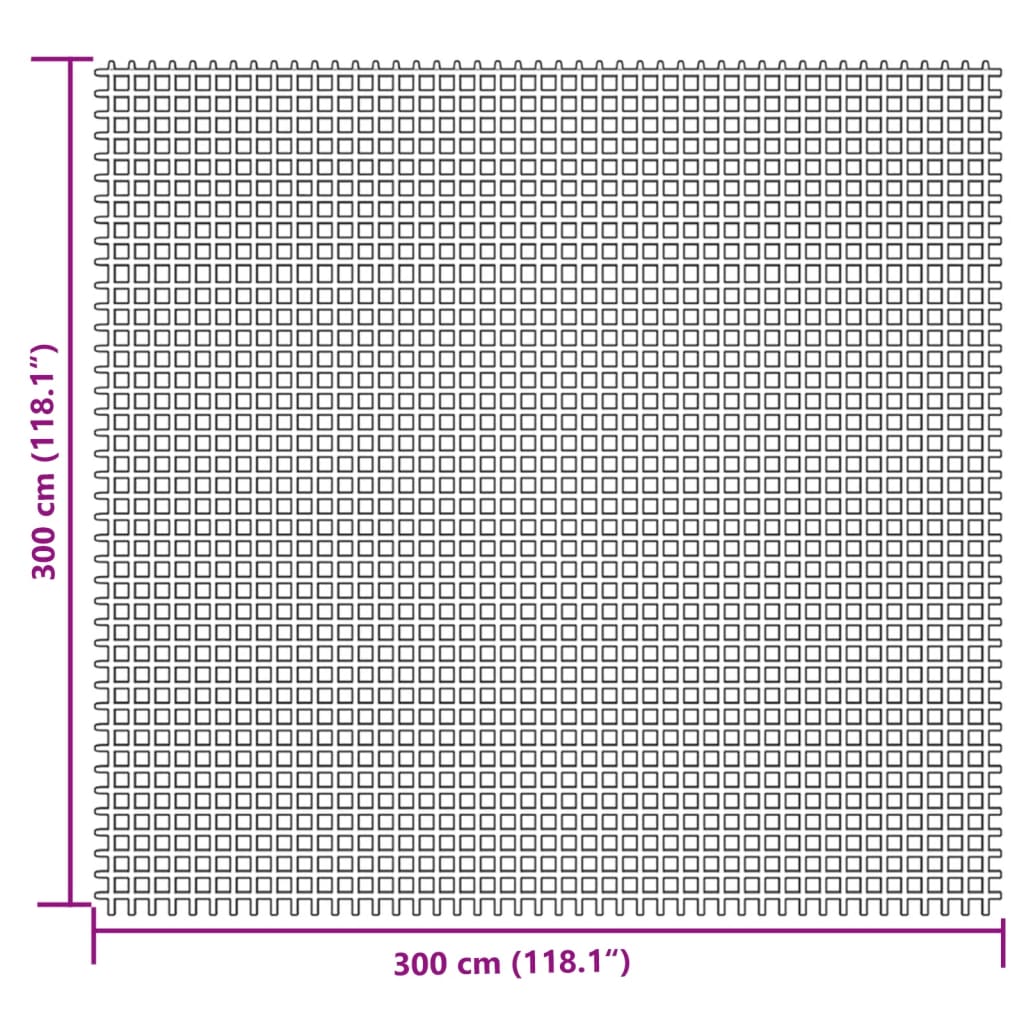 Világosszürke sátorszőnyeg 3x3 m 7