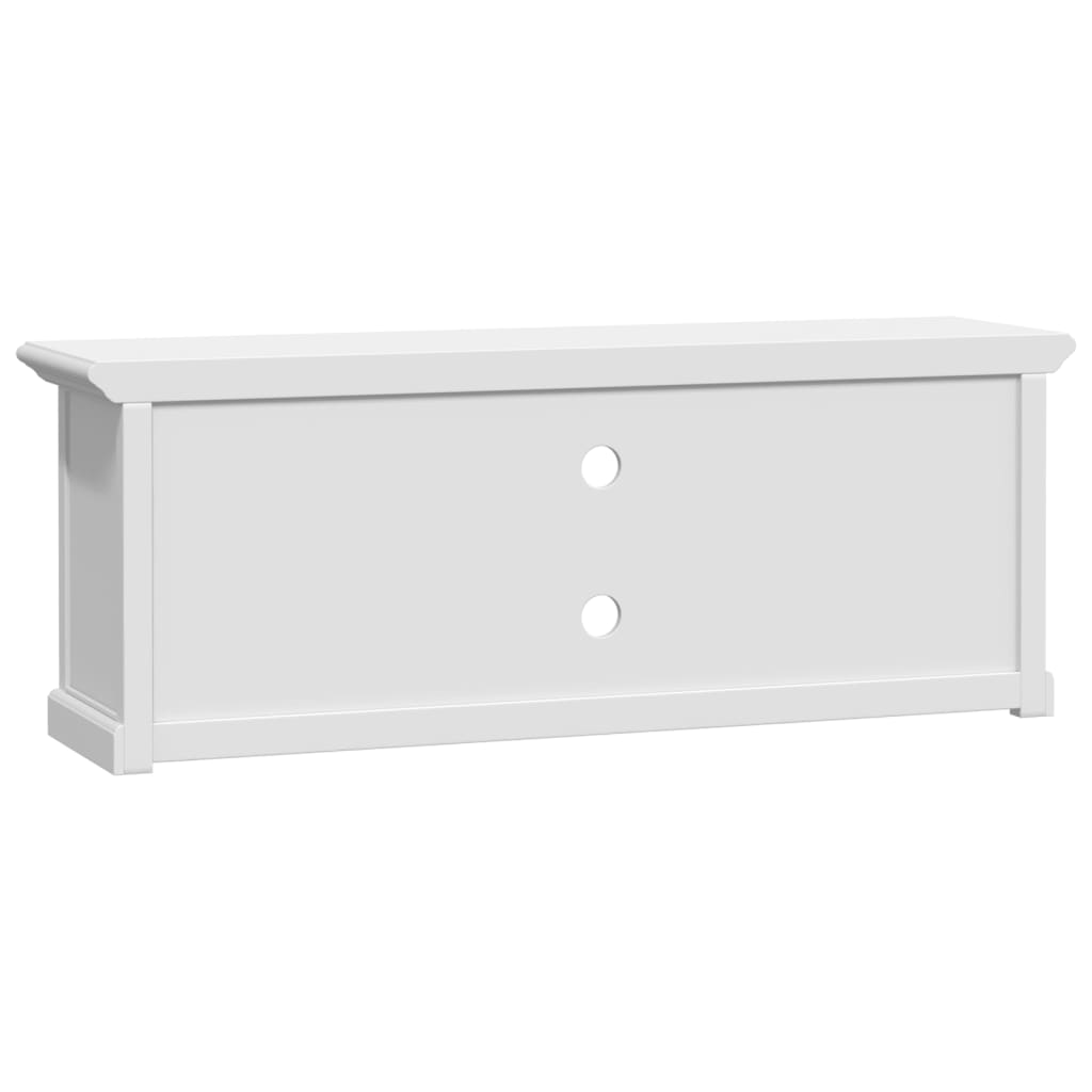 Fehér szerelt fa TV-szekrény 110 x 30 x 41 cm 7