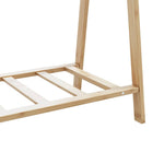 Bambusz ruhaállvány polcokkal 106 x 34 x 102 cm 8