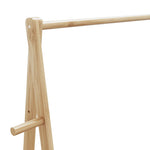 Bambusz ruhaállvány polcokkal 132 x 45,5 x 150,5 cm 7