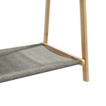 Bambusz ruhaállvány polcokkal 132 x 45,5 x 150,5 cm 8