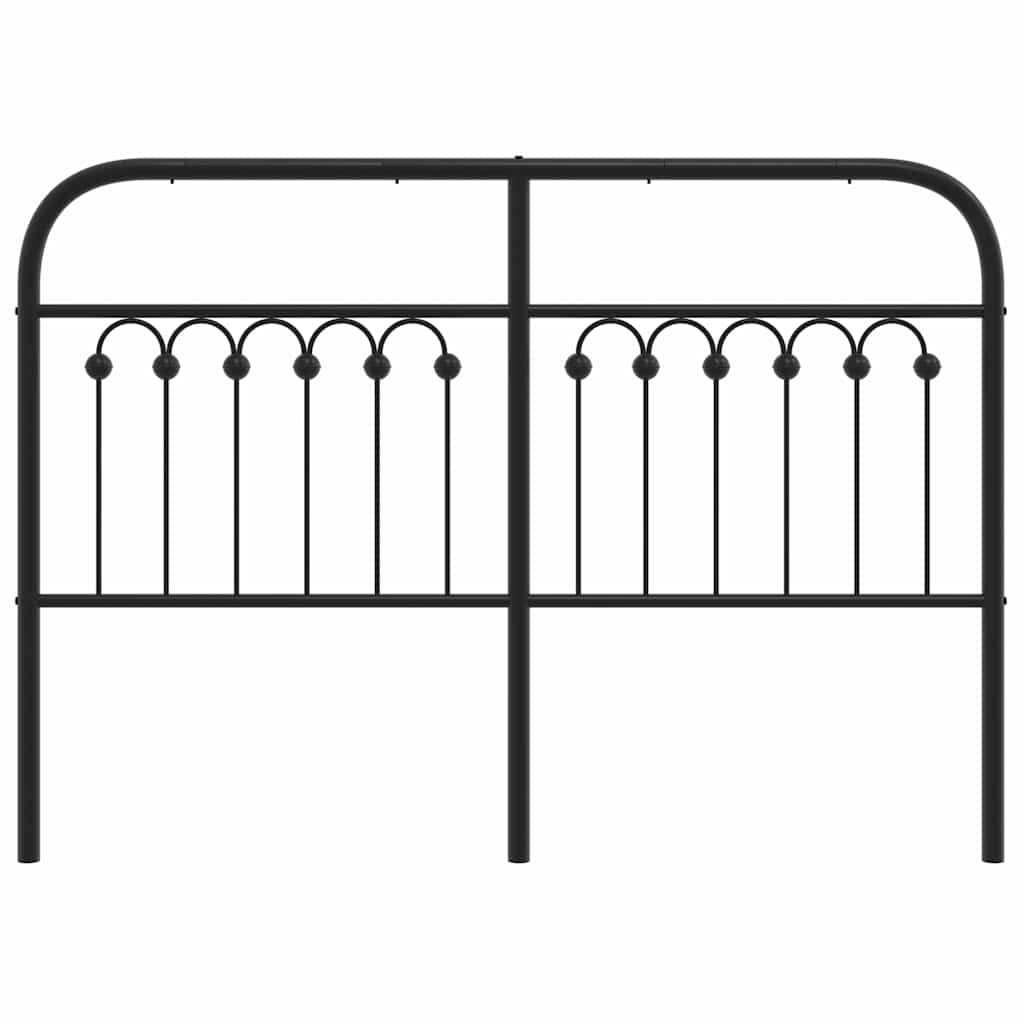 Fekete fém csere fejtámla 140 cm 4