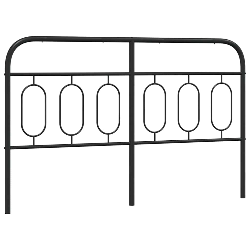 Fekete fém csere fejtámla 137 cm 2