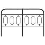 Fekete fém csere fejtámla 137 cm 4