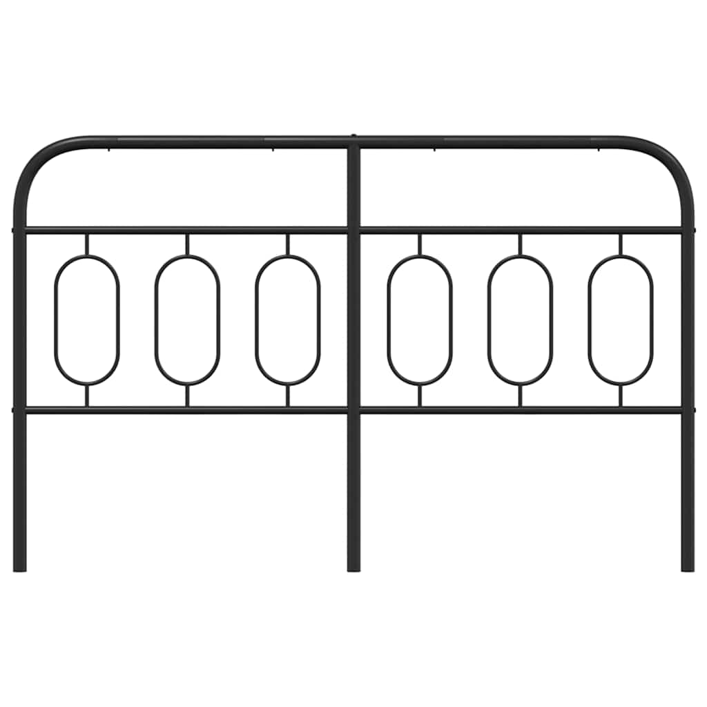 Fekete fém csere fejtámla 137 cm 4