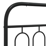 Fekete fém csere fejtámla 137 cm 5
