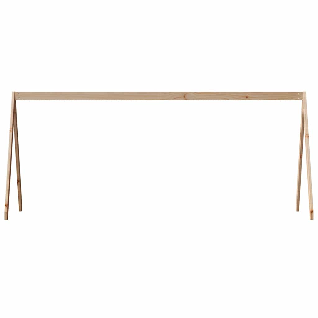 Tömör fenyőfa gyerekágytető 199 x 80,5 x 88 cm 4