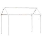 Fehér tömör fenyőfa gyerekágytető 217 x 85,5 x 154 cm 2