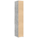 Betonszürke szerelt fa magasszekrény 30 x 42,5 x 185 cm 6