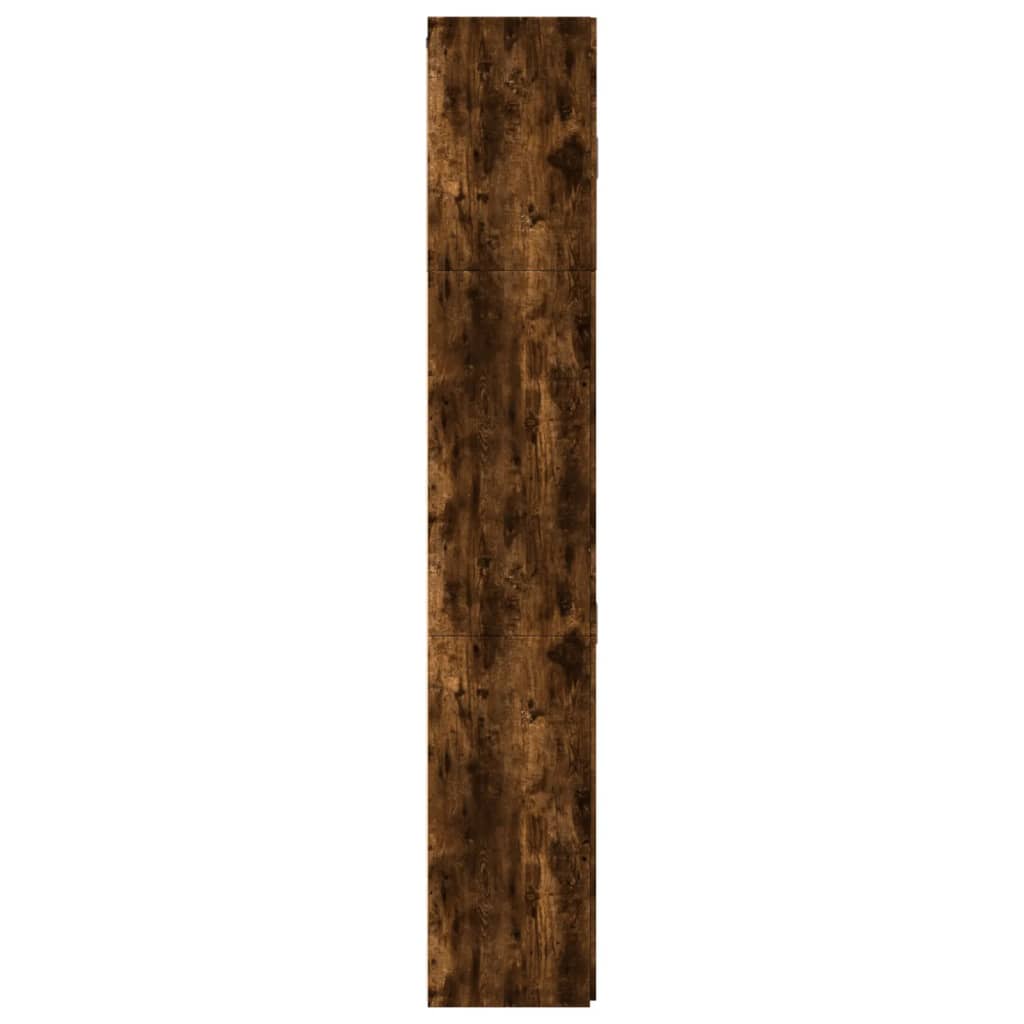 Füstös tölgy színű szerelt fa magasszekrény 80 x 42,5 x 249 cm 7
