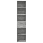 Betonszürke szerelt fa magasszekrény 40x42,5x185 cm 4