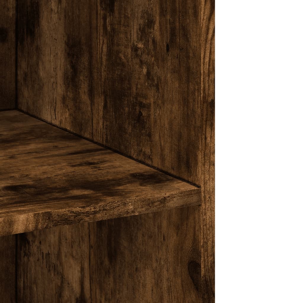 Füstös tölgy színű szerelt fa magasszekrény 70 x 41 x 185 cm 7
