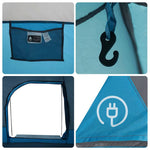 8 személyes kék vízálló alagút alakú családi sátor 13