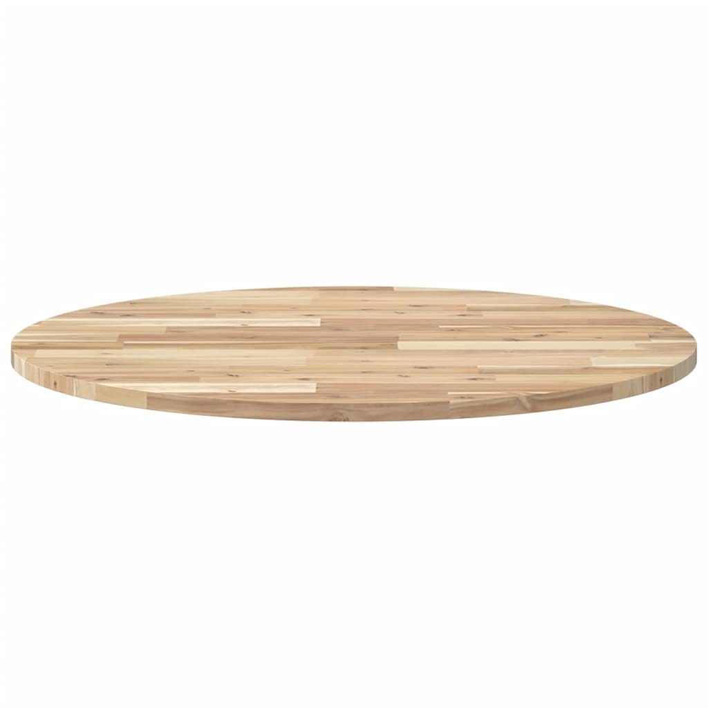 Kerek tömör akácfa asztallap Ø80 x 2 cm 4