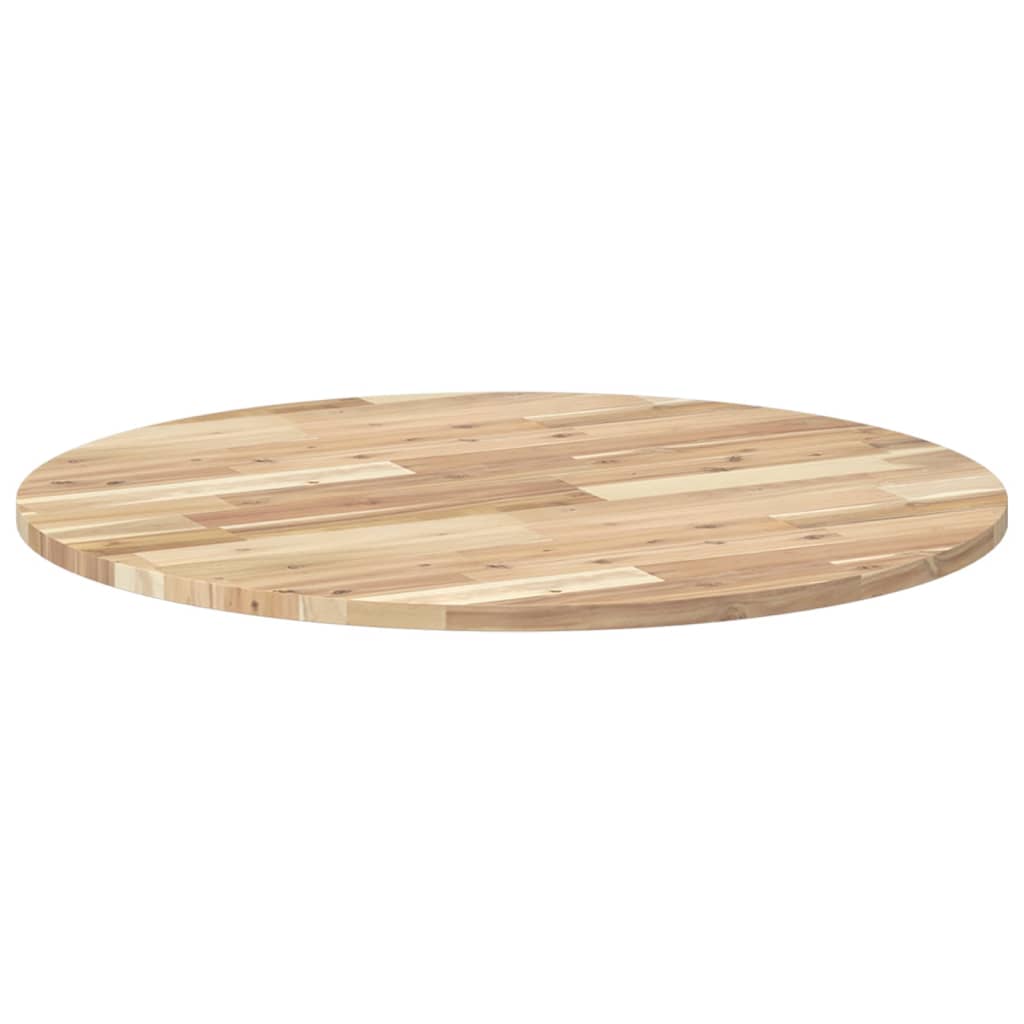 Kerek tömör akácfa asztallap Ø80 x 2 cm 5