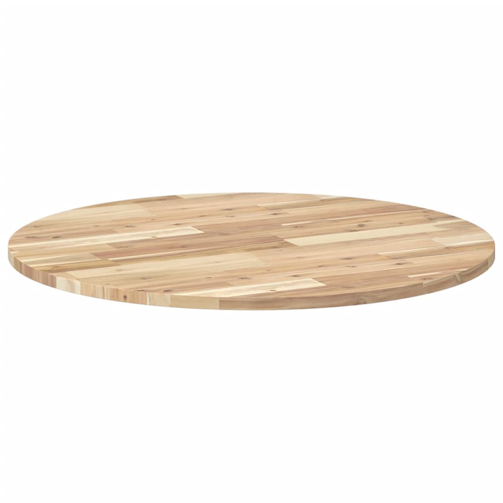 Kerek tömör akácfa asztallap Ø80 x 2 cm 7