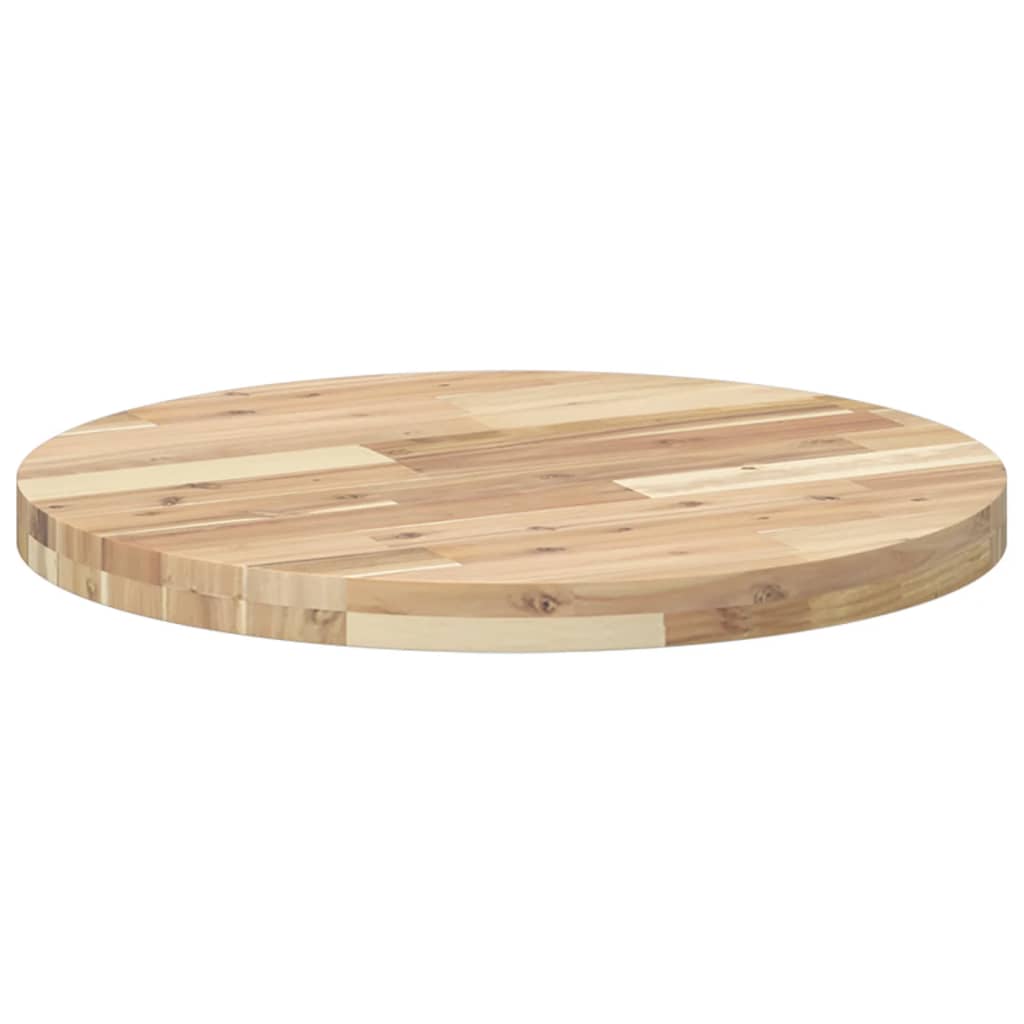 Kerek tömör akácfa asztallap Ø60 x 4 cm 5