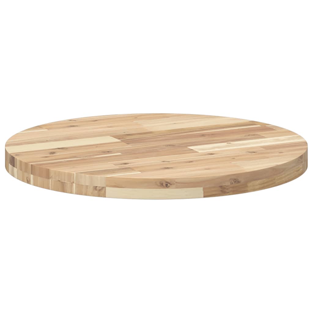 Kerek tömör akácfa asztallap Ø60 x 4 cm 7