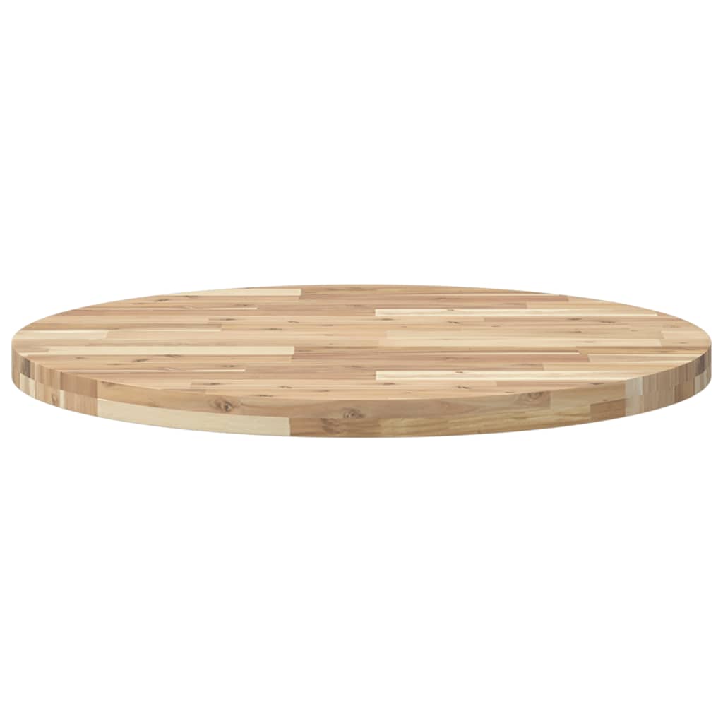 Kerek tömör akácfa asztallap Ø80 x 4 cm 4
