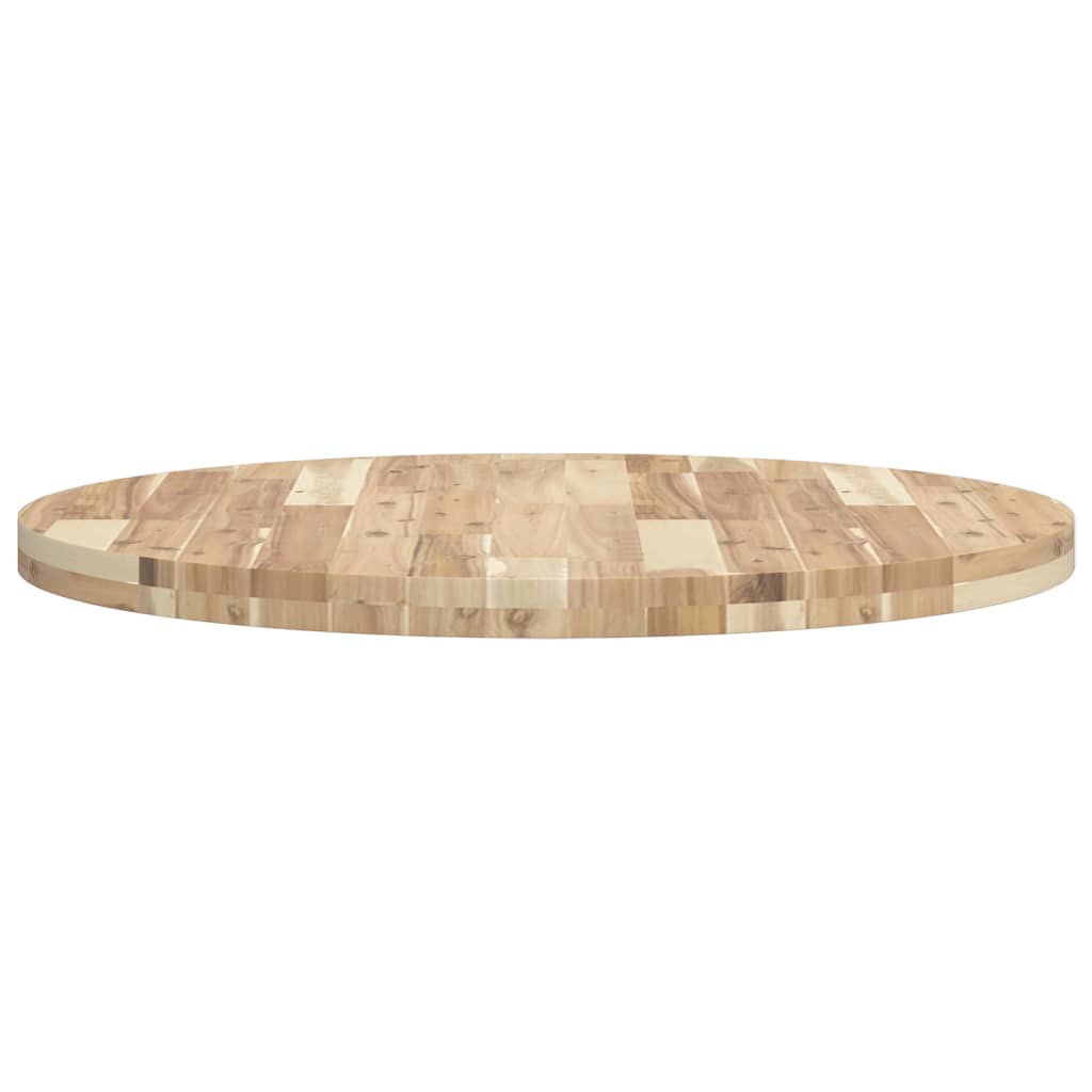 Kerek tömör akácfa asztallap Ø80 x 4 cm 6