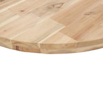 Kerek tömör akácfa asztallap Ø80 x 4 cm 8