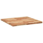 Négyzet alakú tömör akácfa asztallap 90 x 90 x 4 cm 5