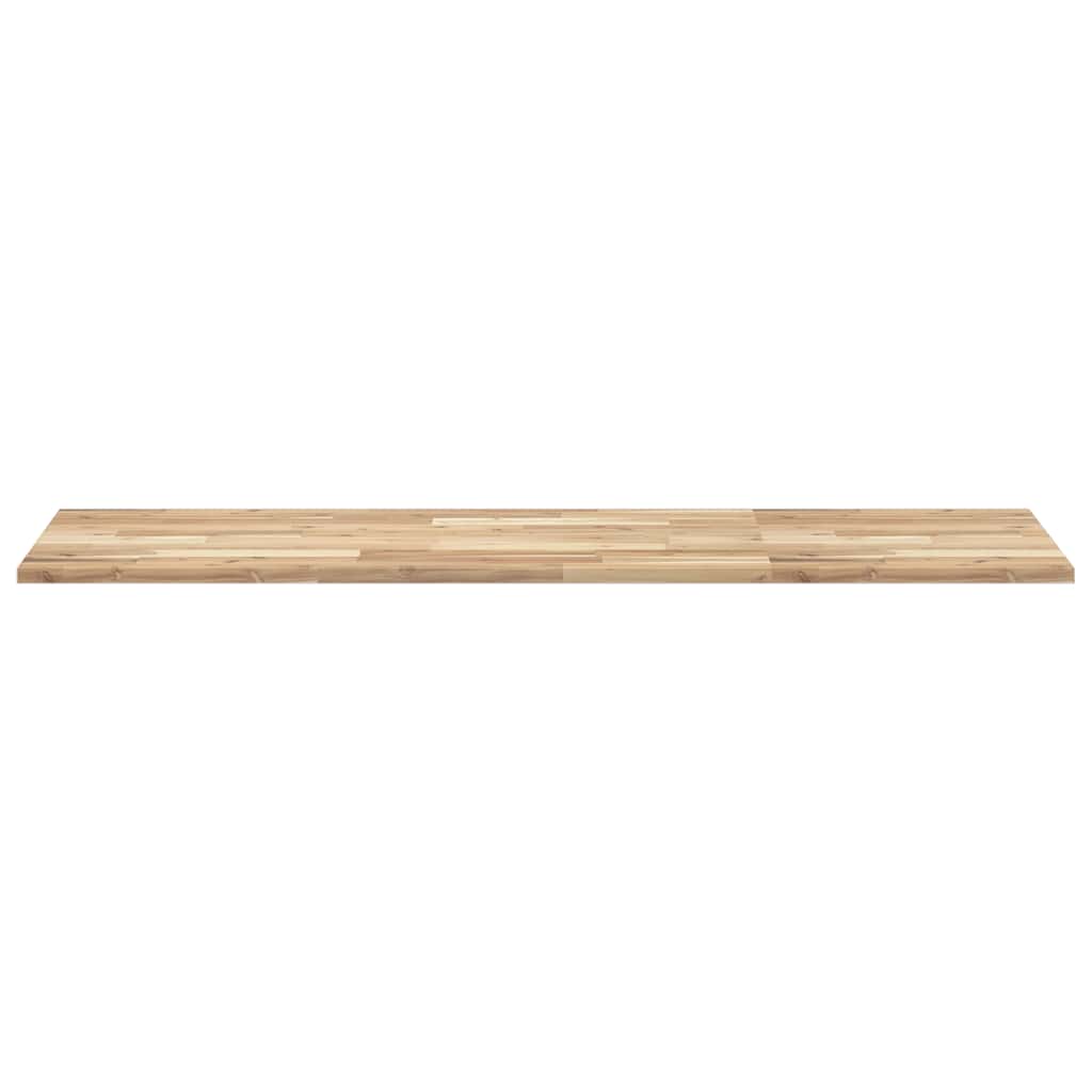 Négyszög alakú tömör akácfa asztallap 160 x 50 x 2 cm 5