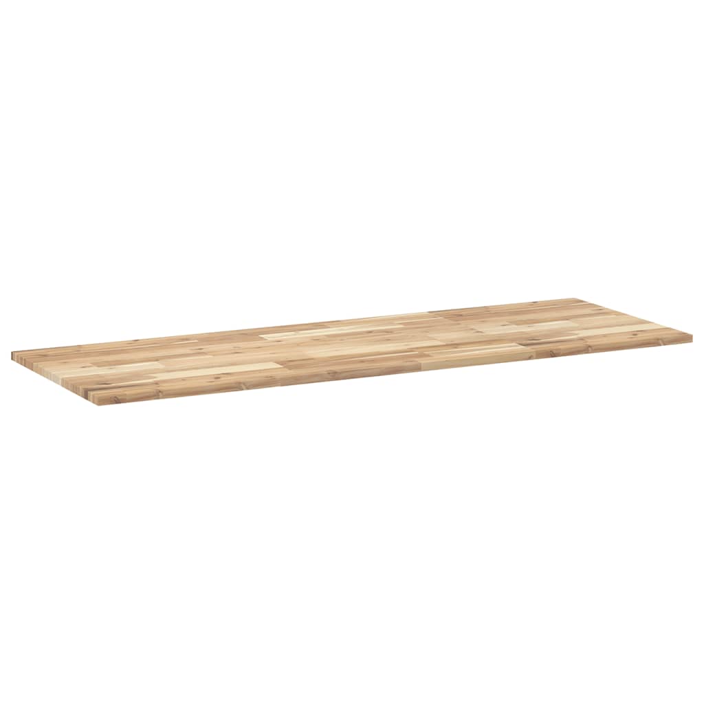 Négyszög alakú tömör akácfa asztallap 160 x 50 x 2 cm 6