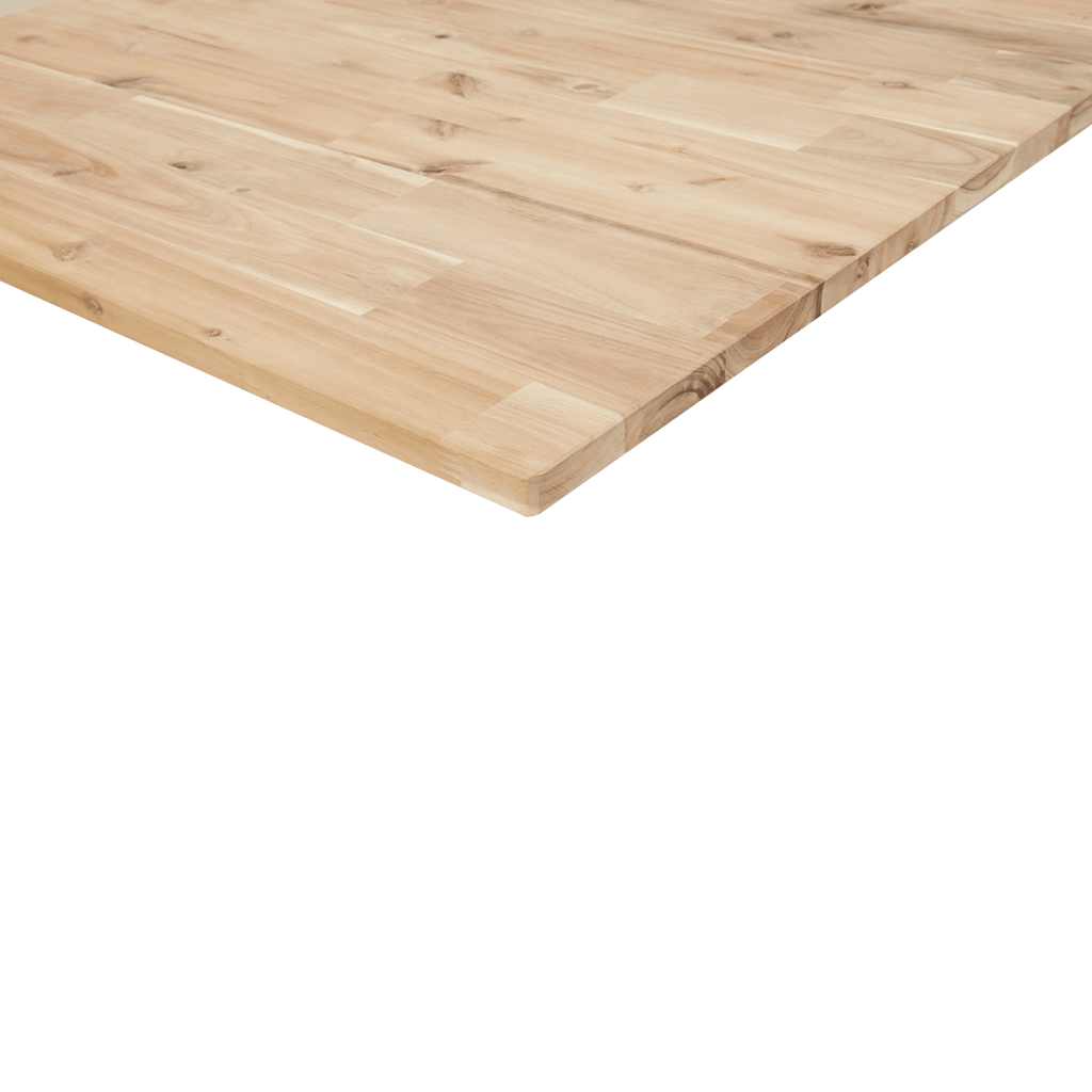 Négyszög alakú tömör akácfa asztallap 160 x 50 x 2 cm 9