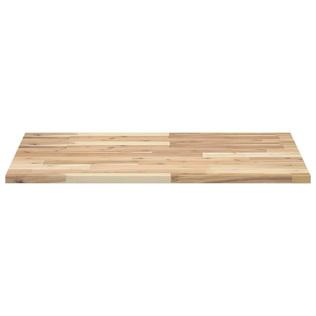 Négyszög alakú tömör akácfa asztallap 100 x 60 x 2 cm 5
