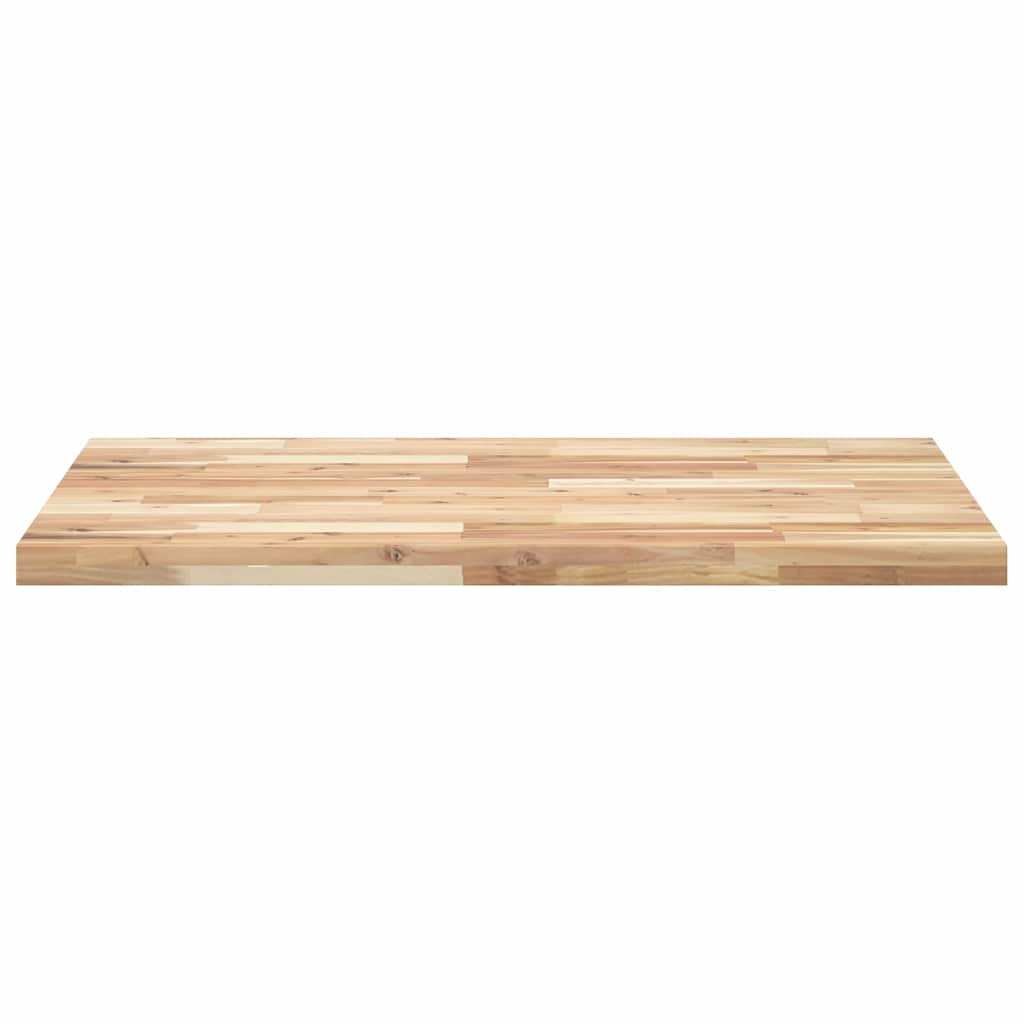 Négyszög alakú tömör akácfa asztallap 100 x 70 x 4 cm 5