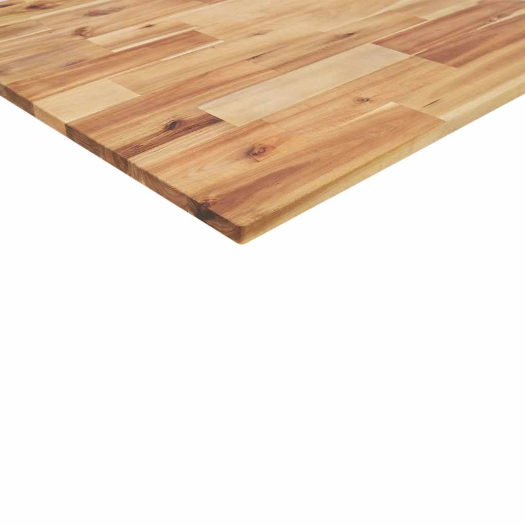 Négyszög alakú tömör akácfa asztallap 120 x 60 x 2 cm 9